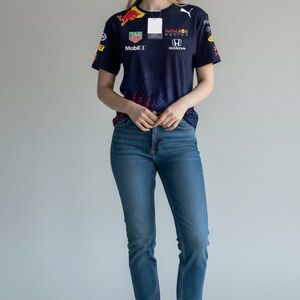 F1 red bull Navy Blue Graphic Short Sleeve Tee